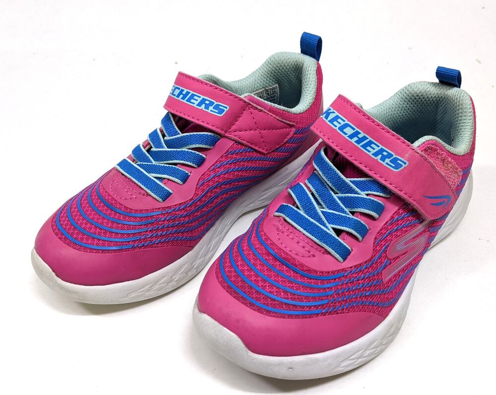 Skechers Pink Children's Running Track Walking Shoes Gently Worn - Size 12 US